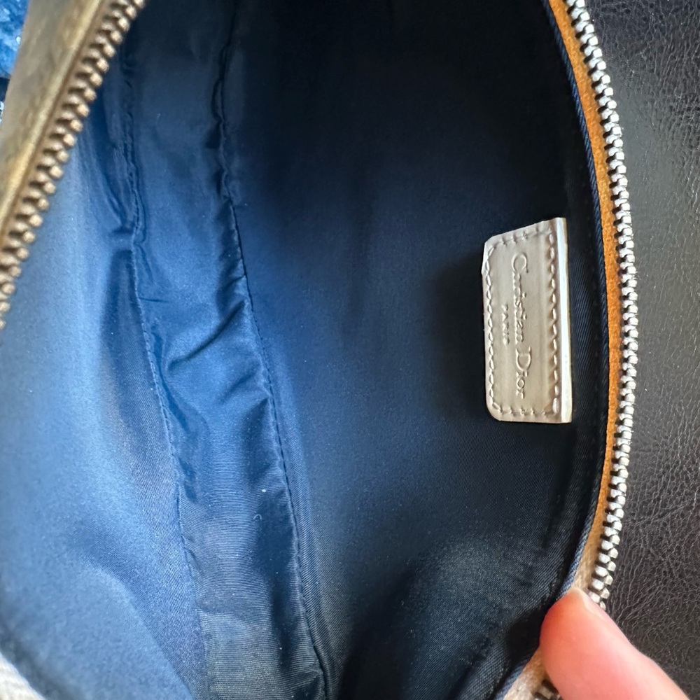 *RARE* Authentic Vintage Dior Canvas Trotter Monogram Saddle Bag - Picture 12 of 14